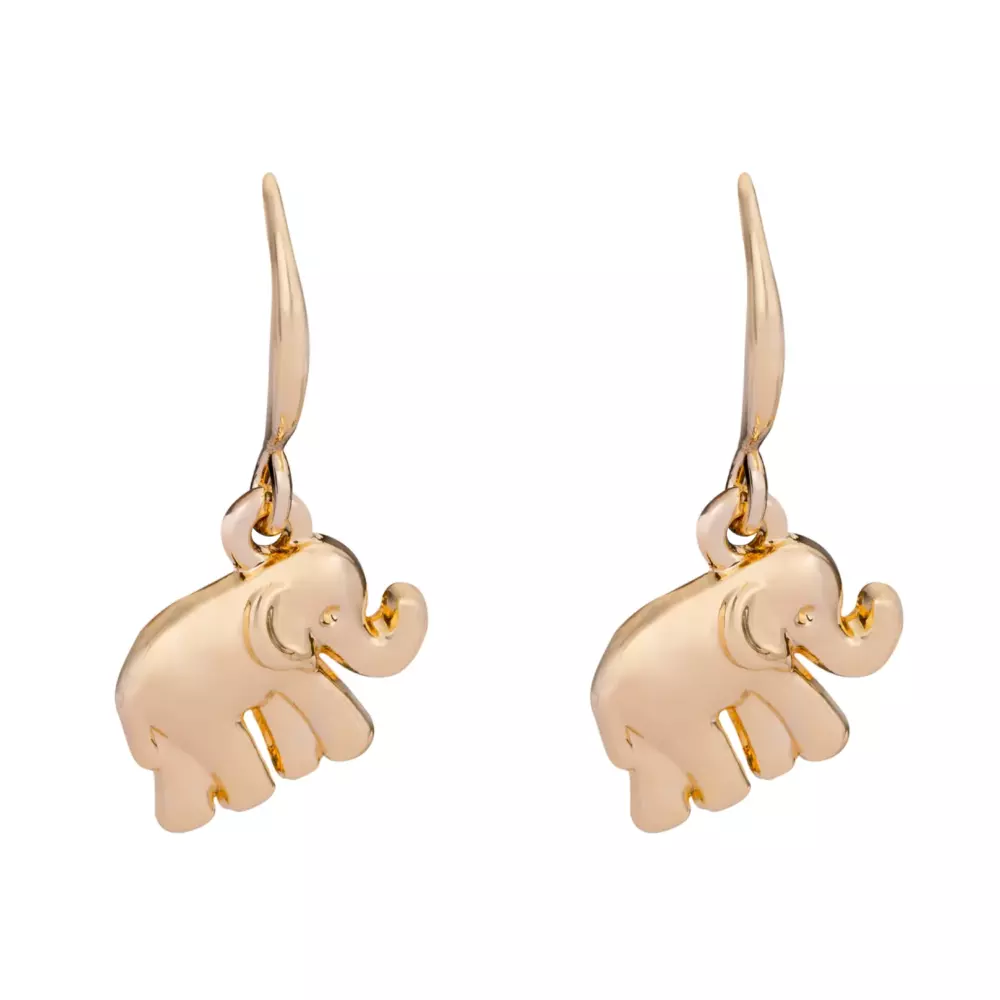 Elephant earrings hot sale rose gold