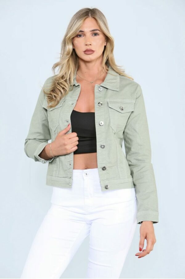 Roxy Light Khaki Denim Jacket