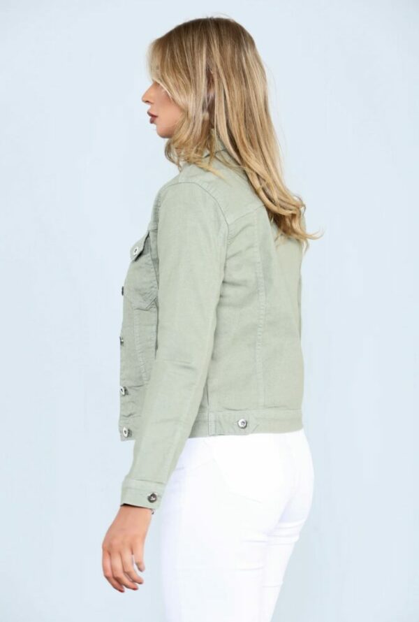 Roxy Light Khaki Denim Jacket - Image 2