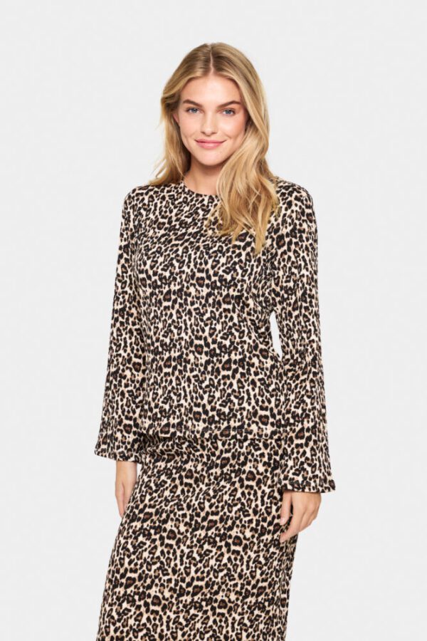 Saint Tropez Ilyssa Leopard Print Top