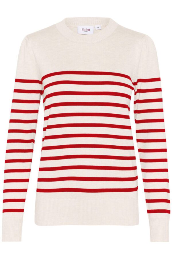 Saint Tropez Mila LS Striped Pullover - Image 3