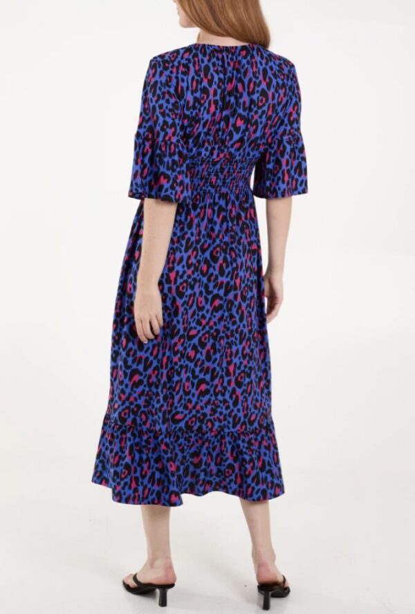 Brighton Animal Print V Neck Dress - Image 3