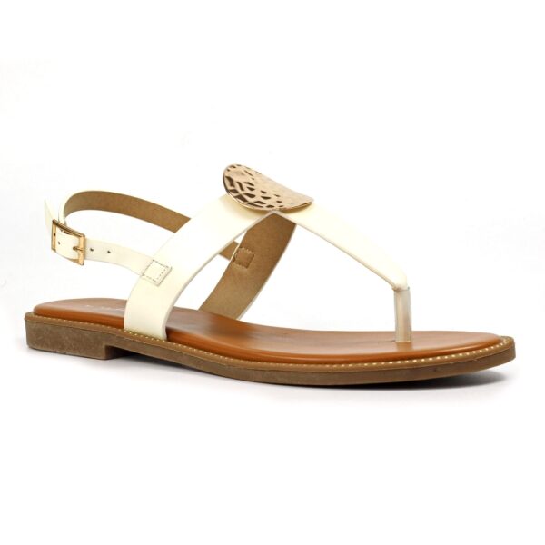 Lunar Pascal White Sandals - Image 7