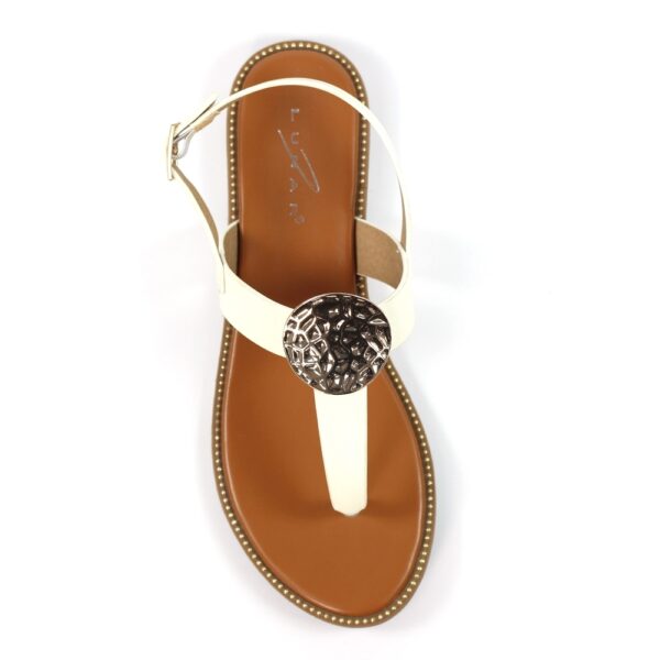 Lunar Pascal White Sandals - Image 4