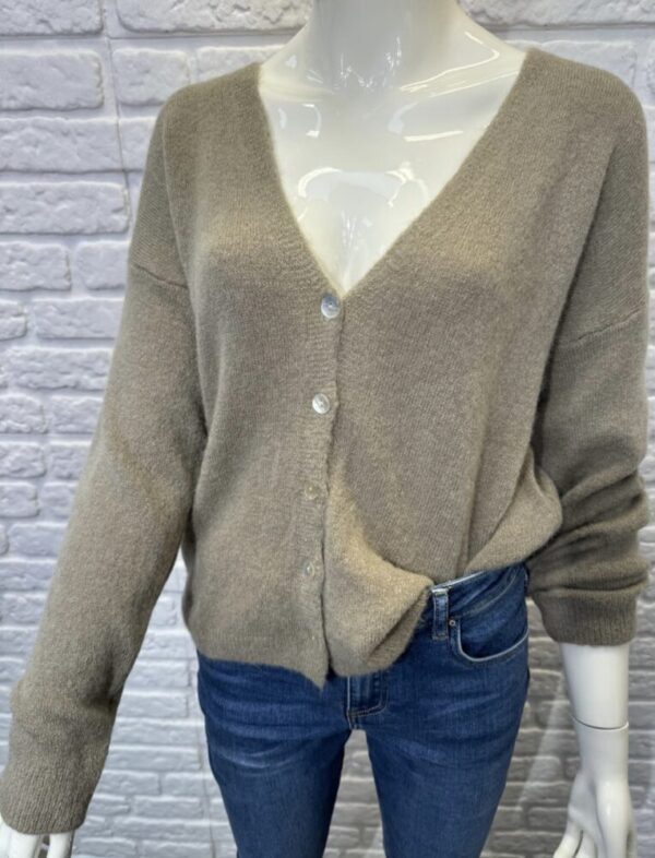 Joy Knitted V Neck Cardigan - Image 5