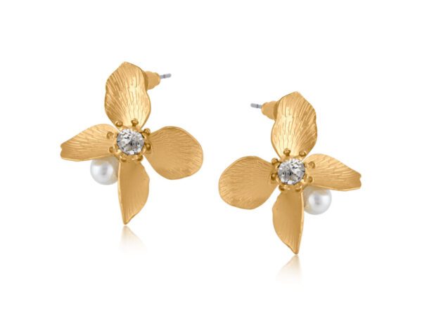 3577 Cordelia Matte Floral Earrings