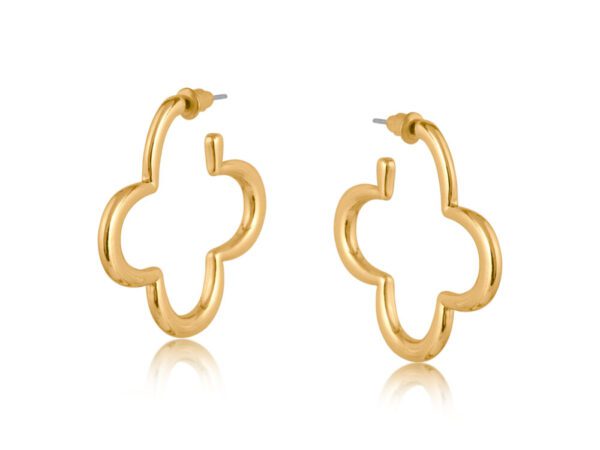 3078 Carmen Floral Shape Metal Earrings