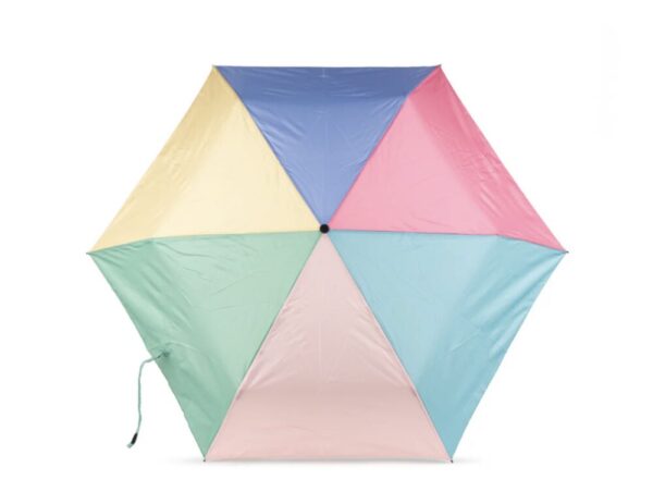 Roka Waterloo Ultra Light Bright Rainbow Recycled Nylon Umbrella