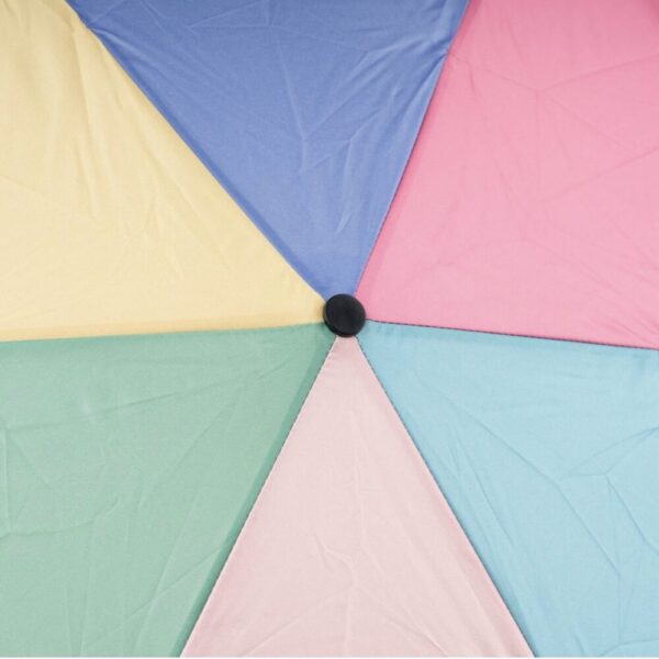 Roka Waterloo Ultra Light Bright Rainbow Recycled Nylon Umbrella - Image 5