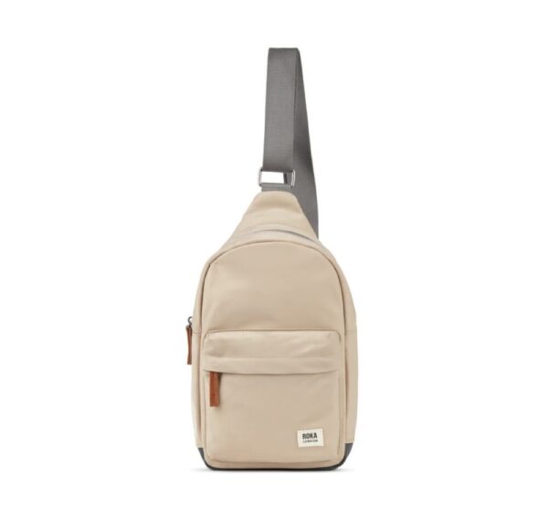 Roka Willesden B Sand Recycled Nylon Crossbody Bag