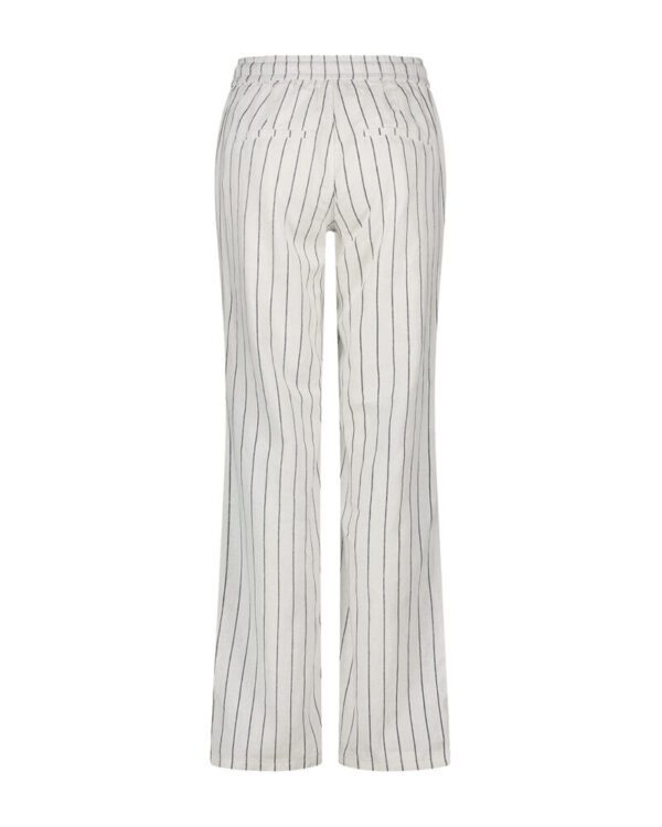 Red Button Colette Linen Stripe Trousers - Image 4