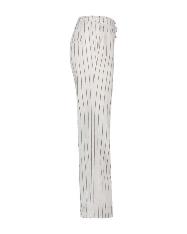 Red Button Colette Linen Stripe Trousers - Image 3