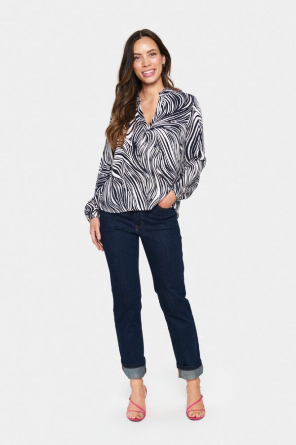 Saint Tropez Eda Blouse - Baritone Leaves - Image 6