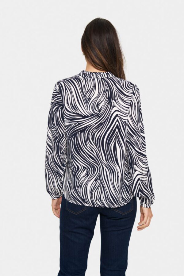 Saint Tropez Eda Blouse - Baritone Leaves - Image 2