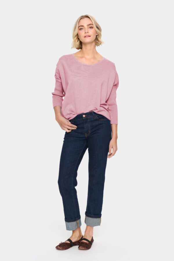 Saint Tropez Pink Nectar Mila R Neck Pullover - Image 4