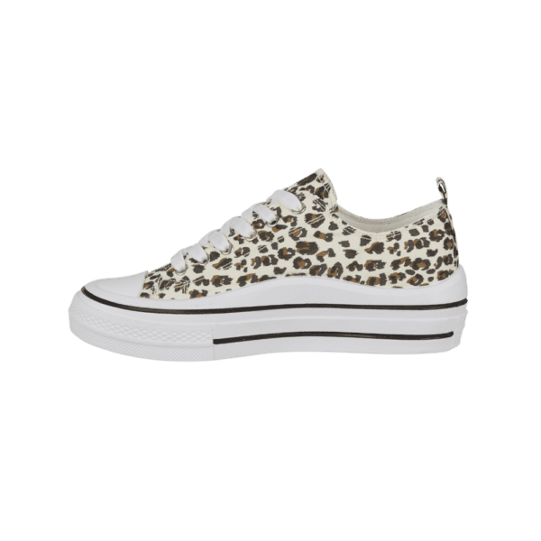 Montpellier Leopard Chunky Sole Trainer - Image 3