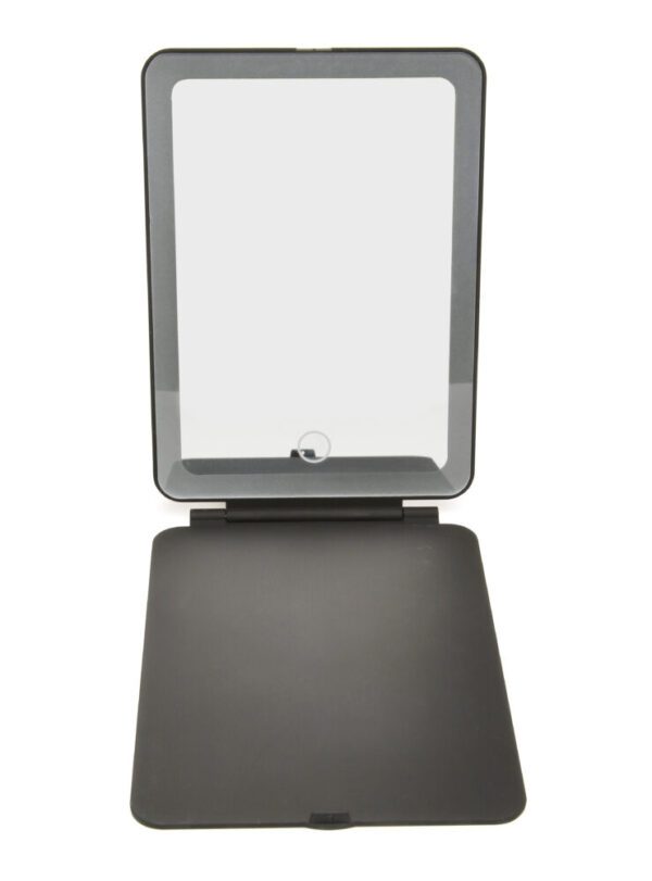 Alice Wheeler Black LED Light Up Soft Touch Travel Mirror (3 Light Settings) - Image 4